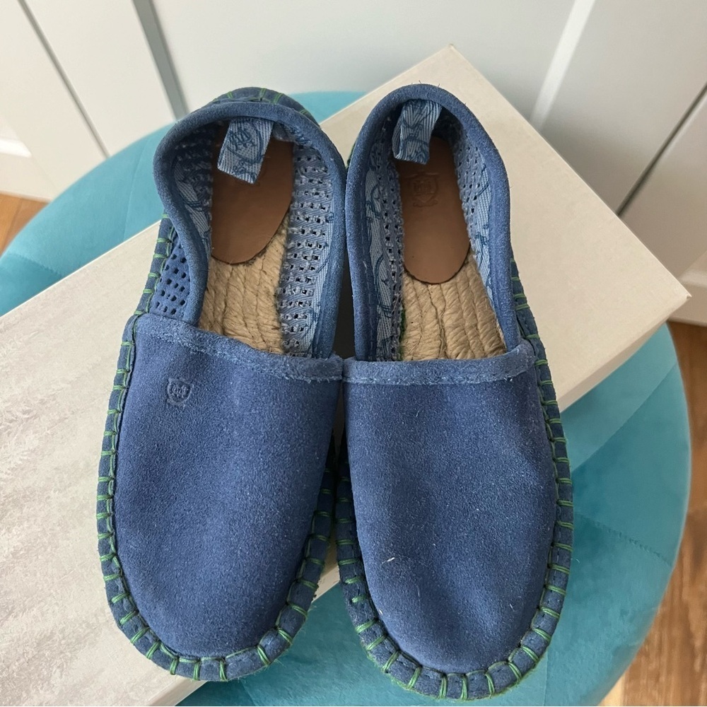Massimo Dutti Boys Suede Espadrille Loafers Moccasins Casual Flats size